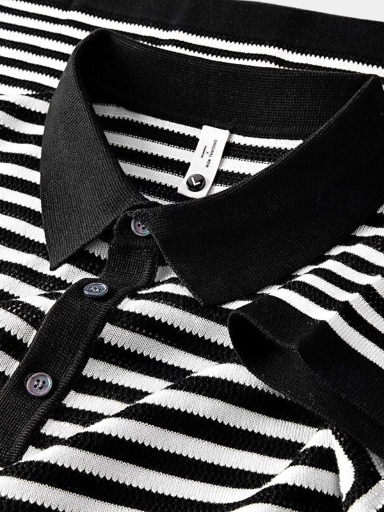 Stripe Class Polo - CAAYWORLD CAAYWORLD