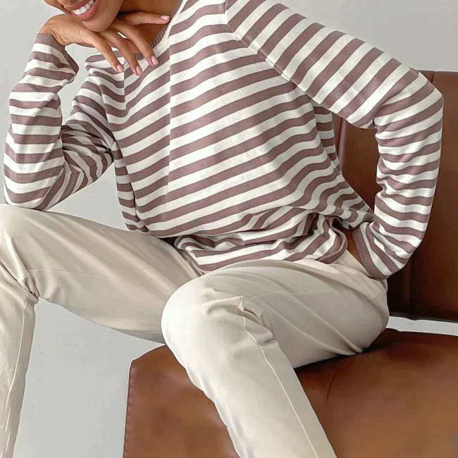 Striped Cotton Button-Down - Shirt CAAYWORLD