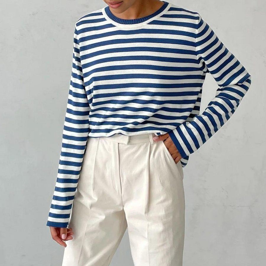 Striped Cotton Button-Down - Shirt CAAYWORLD
