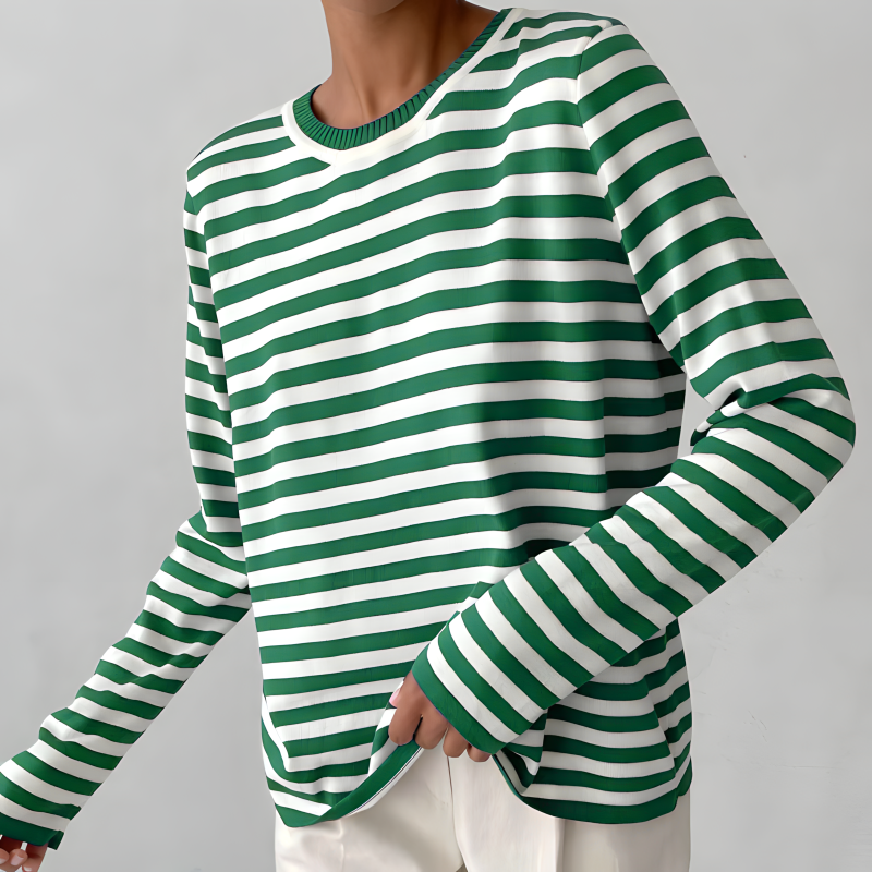 Striped Cotton Button-Down - Shirt CAAYWORLD