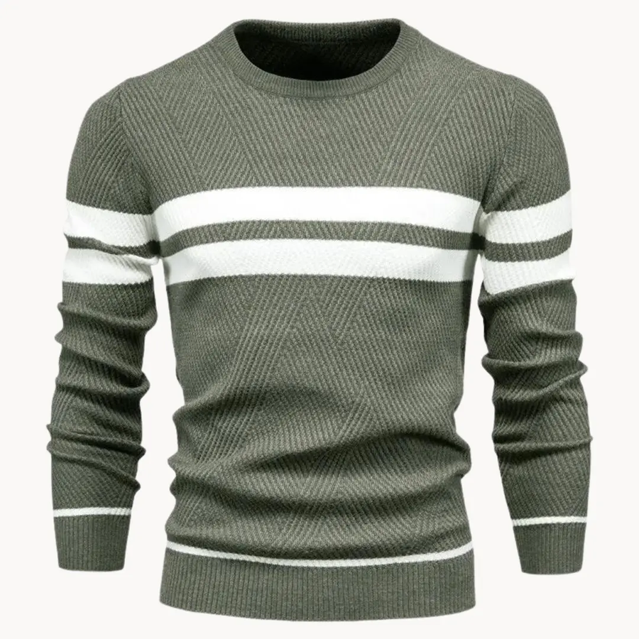 Striped Cotton Crewneck - Sweater CAAYWORLD