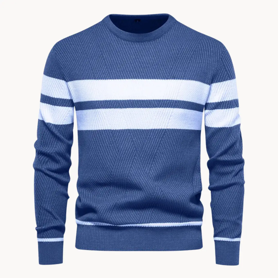 Striped Cotton Crewneck - Sweater CAAYWORLD