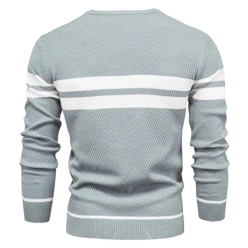 Striped Cotton Crewneck - Sweater CAAYWORLD