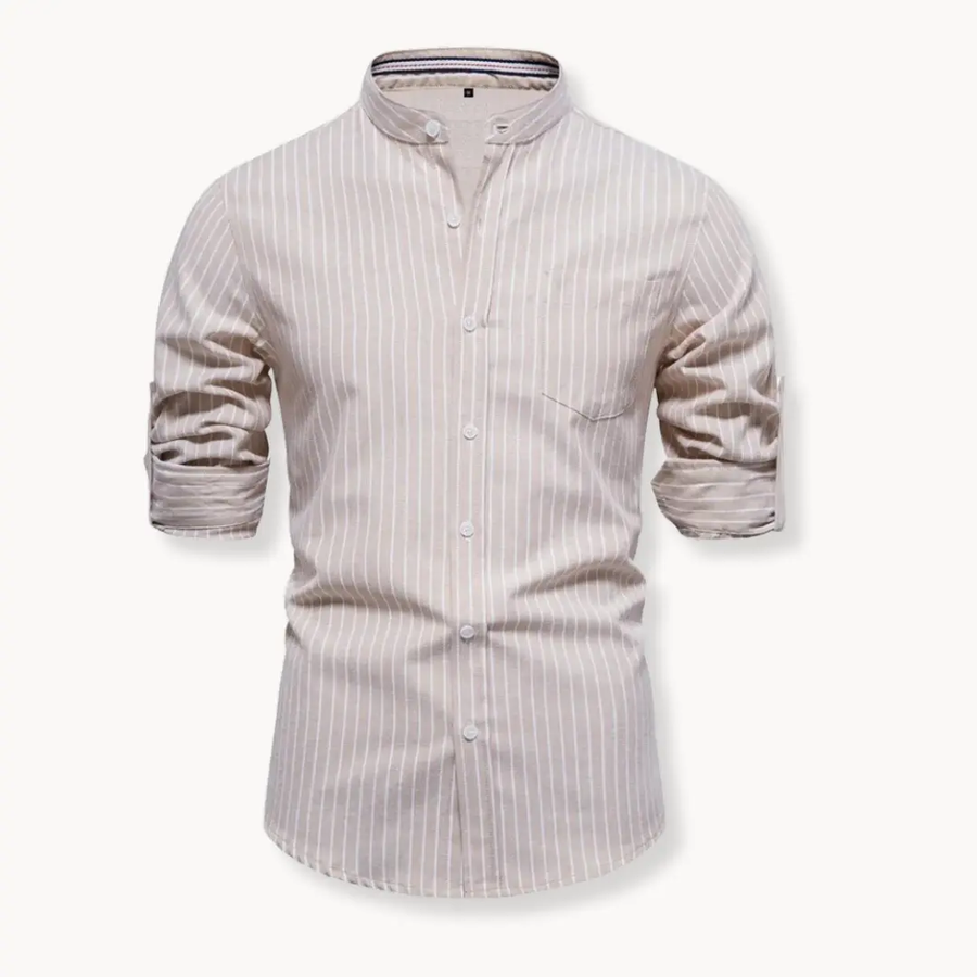 Striped Cotton Oxford - Shirt CAAYWORLD