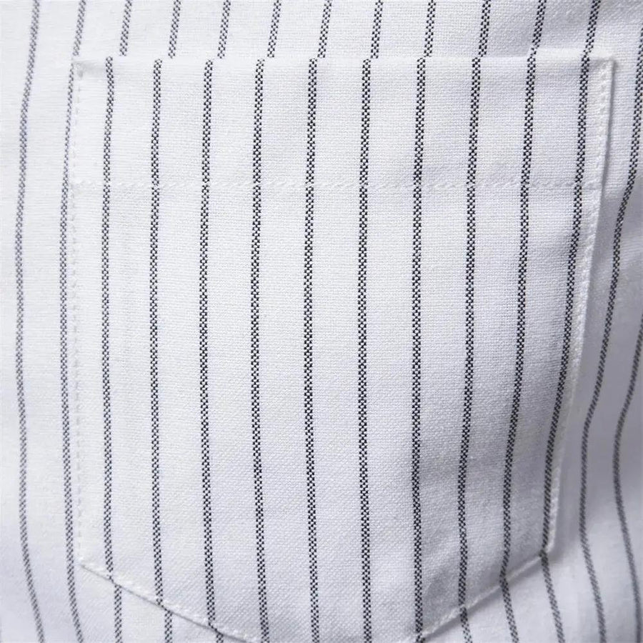 Striped Cotton Oxford - Shirt CAAYWORLD