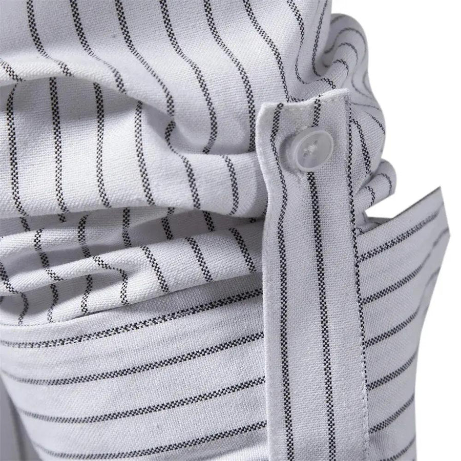 Striped Cotton Oxford - Shirt CAAYWORLD