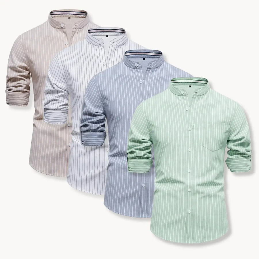 Striped Cotton Oxford - Shirt CAAYWORLD