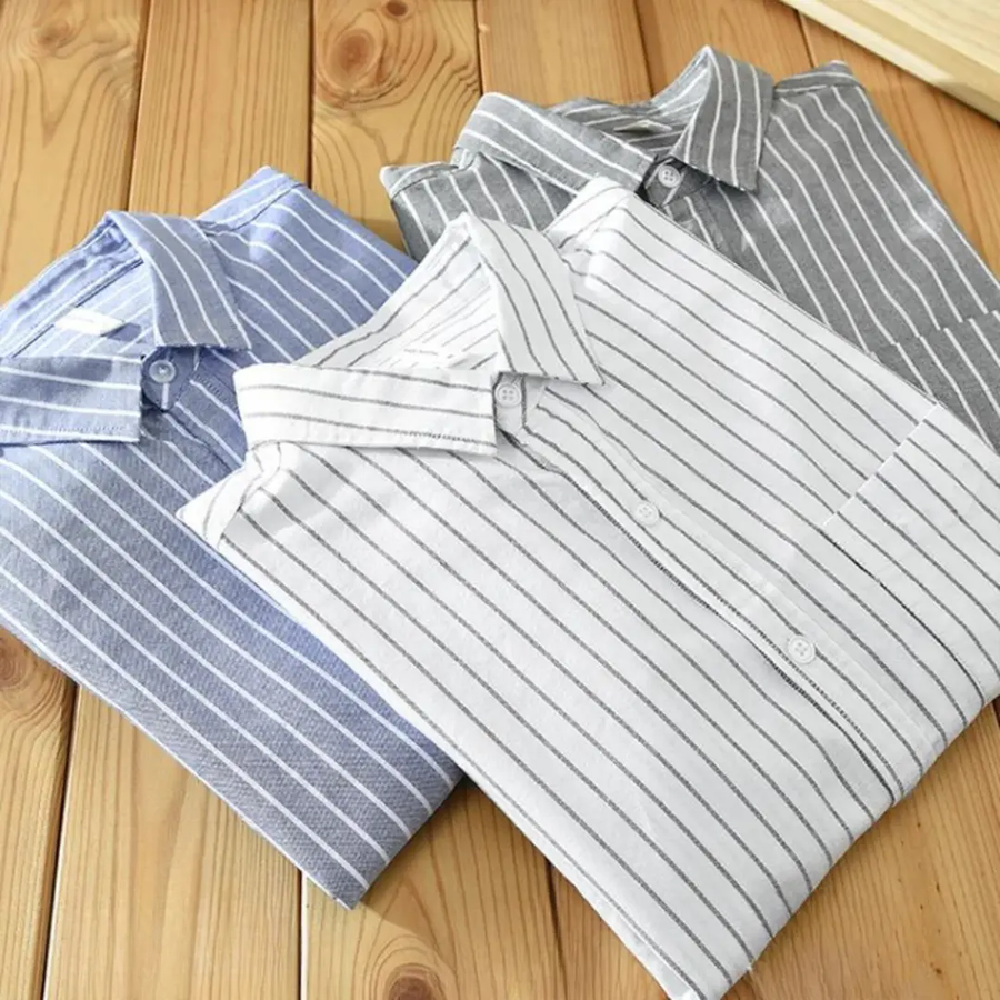 Striped Cotton - Shirt CAAYWORLD
