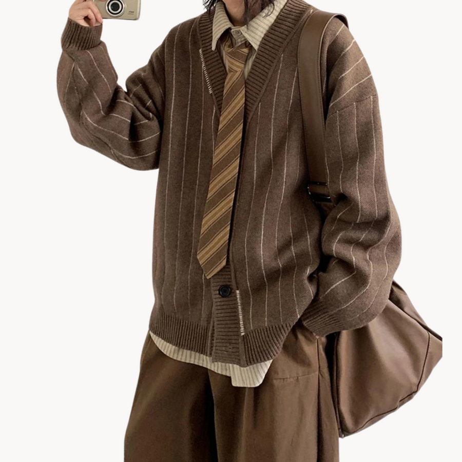 Striped Knit - Cardigan CAAYWORLD MEN