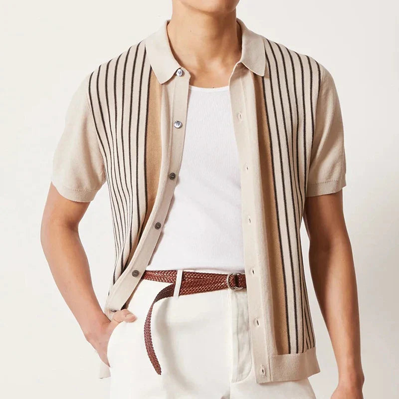 Striped Knit - Polo CAAYWORLD MEN