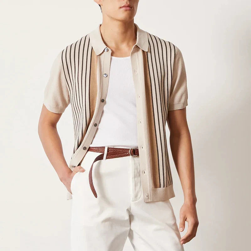 Striped Knit - Polo CAAYWORLD MEN