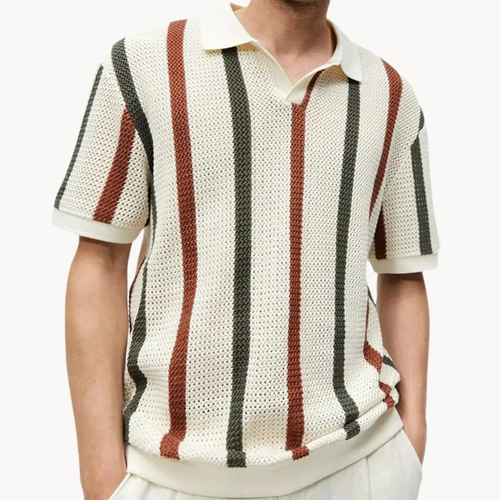 Striped Loose Fit - Polo Shirt CAAYWORLD