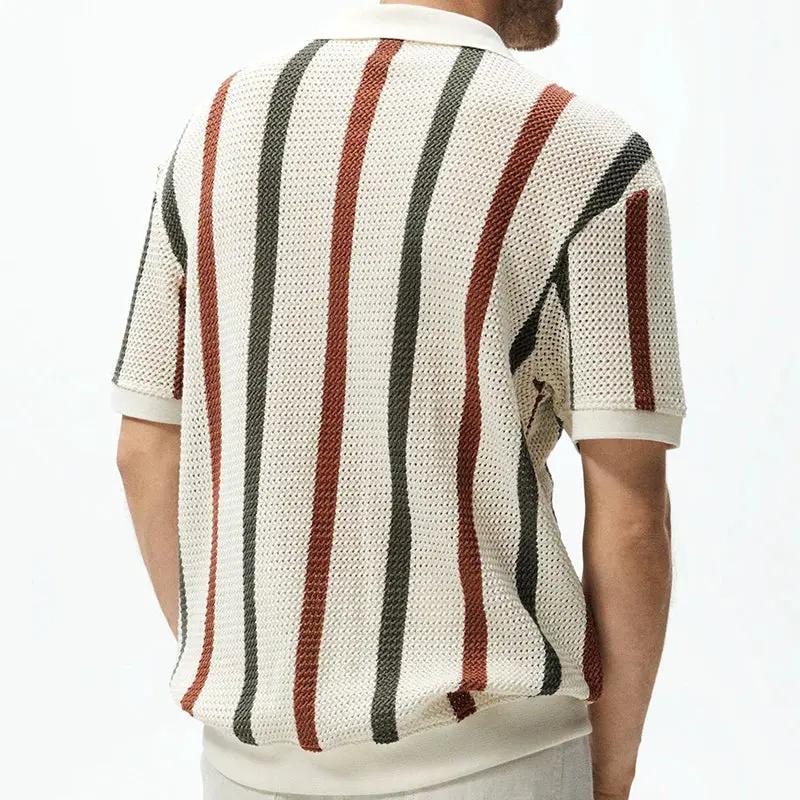 Striped Loose Fit - Polo Shirt CAAYWORLD