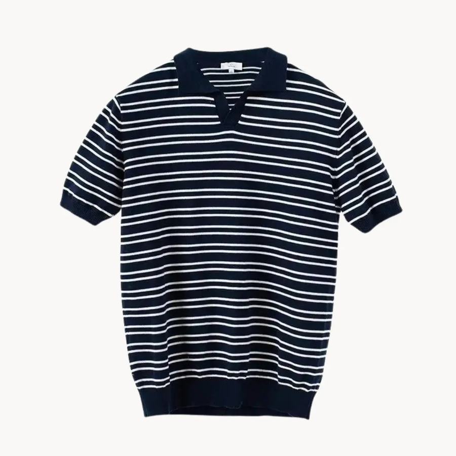 Striped Natale Polo - Polo Shirt CAAYWORLD