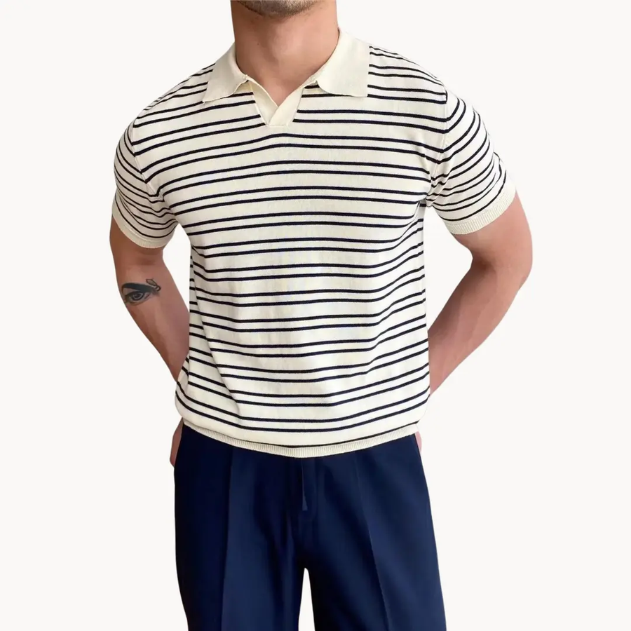 Striped Natale Polo - Polo Shirt CAAYWORLD