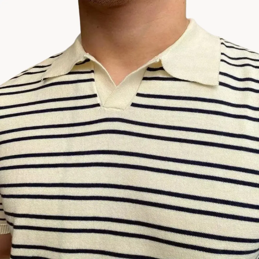 Striped Natale Polo - Polo Shirt CAAYWORLD