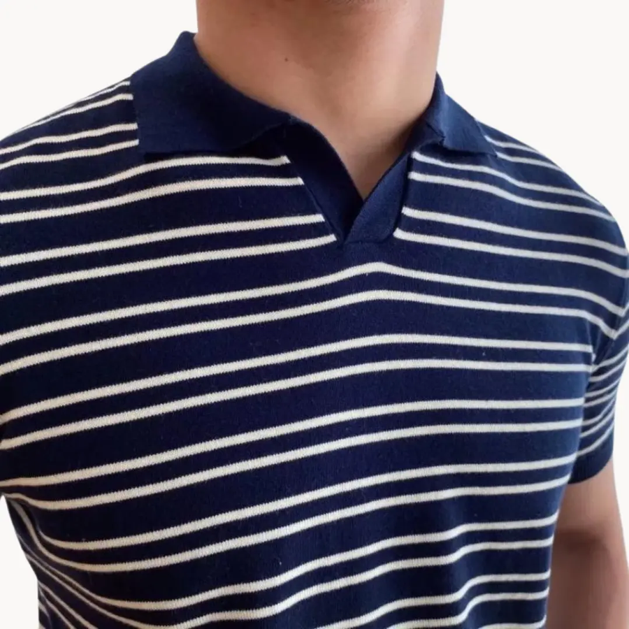 Striped Natale Polo - Polo Shirt CAAYWORLD