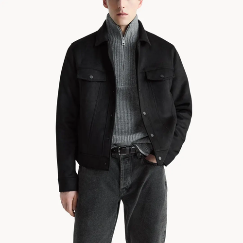 Suede Snap-Front - Jacket CAAYWORLD