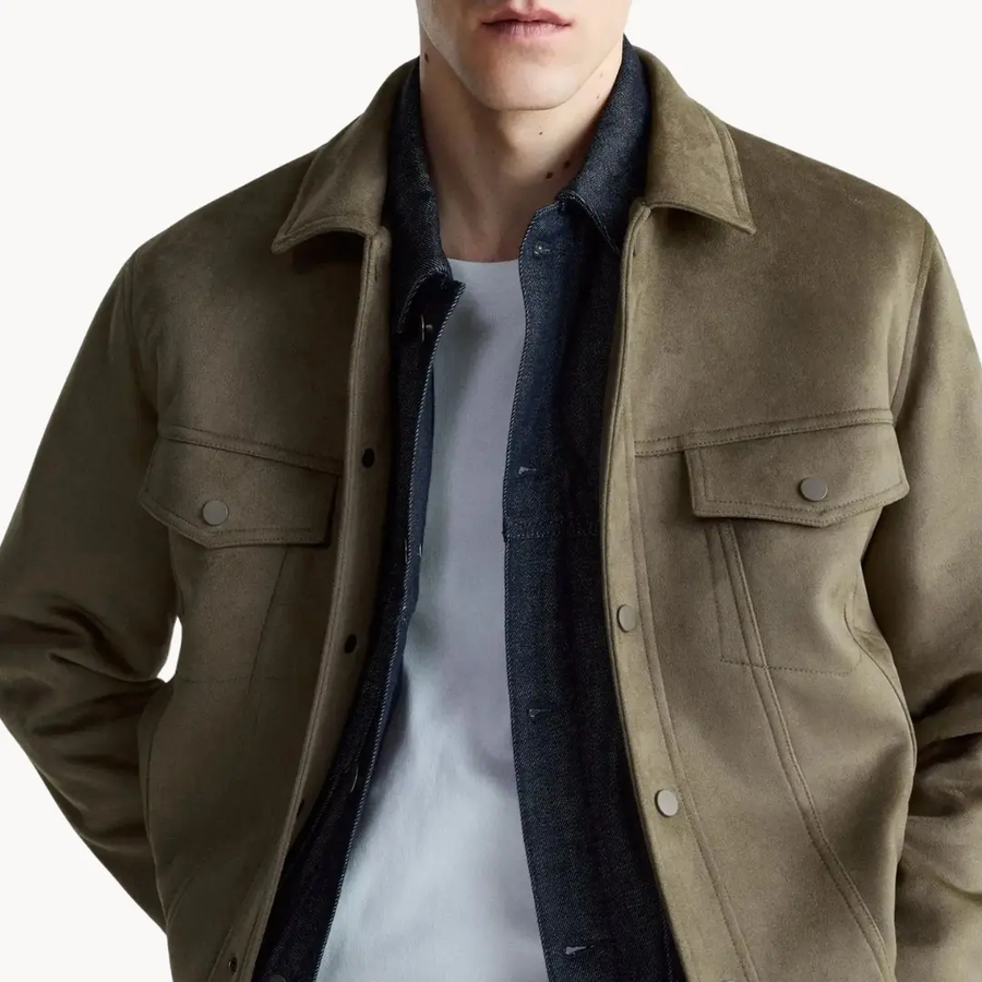 Suede Snap-Front - Jacket CAAYWORLD