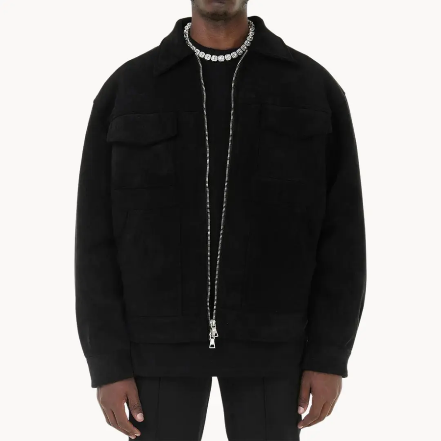 Suede Zip-Collar - Jacket CAAYWORLD