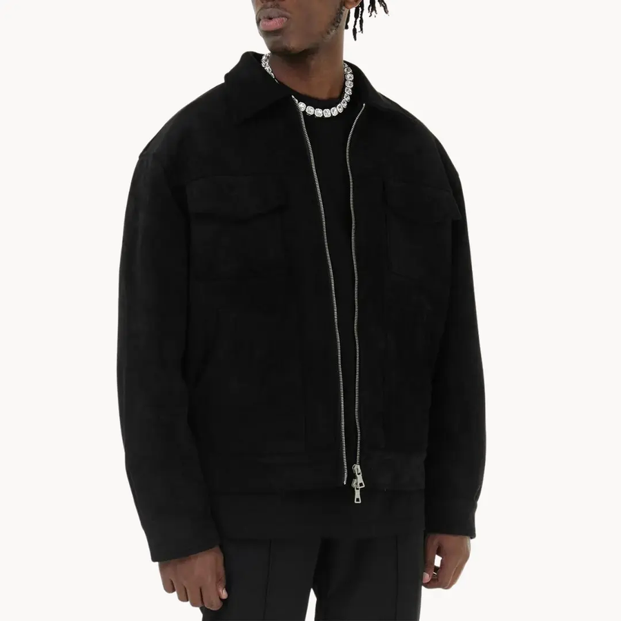Suede Zip-Collar - Jacket CAAYWORLD