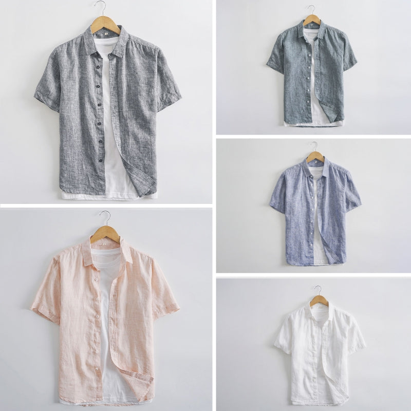 Summer Linen Button-Down - Shirt CAAYWORLD