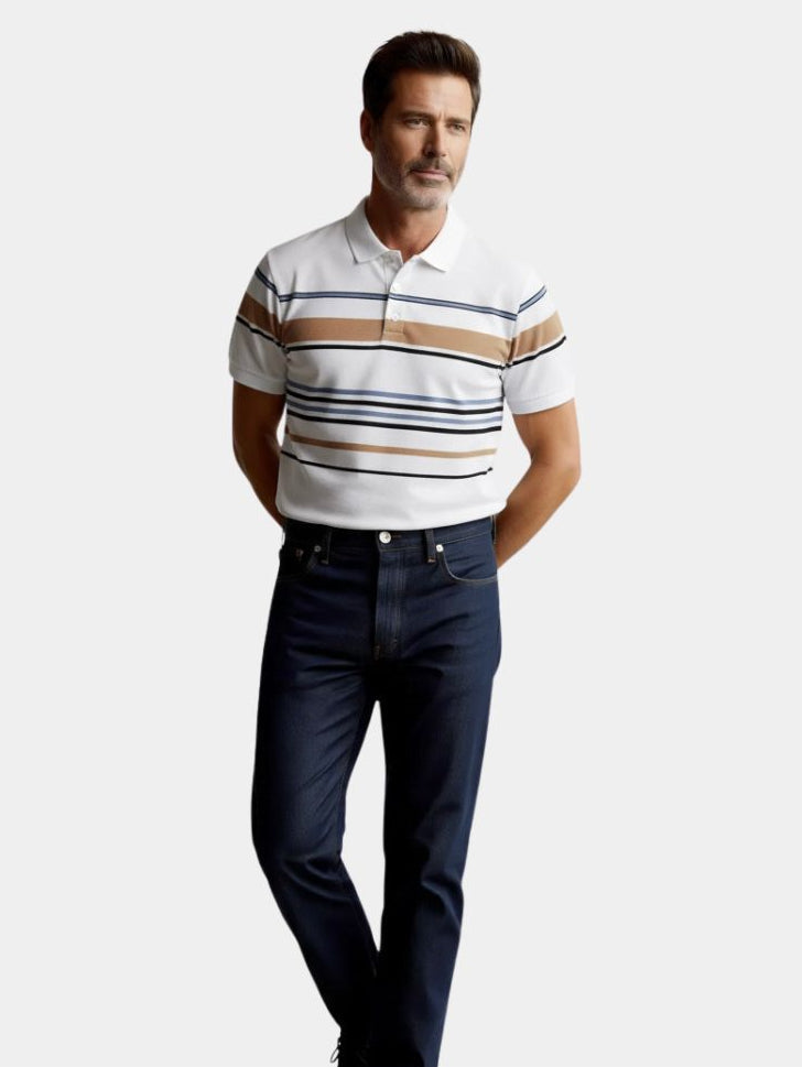 Sunset Stripe Polo – CAAYWORLD CAAYWORLD