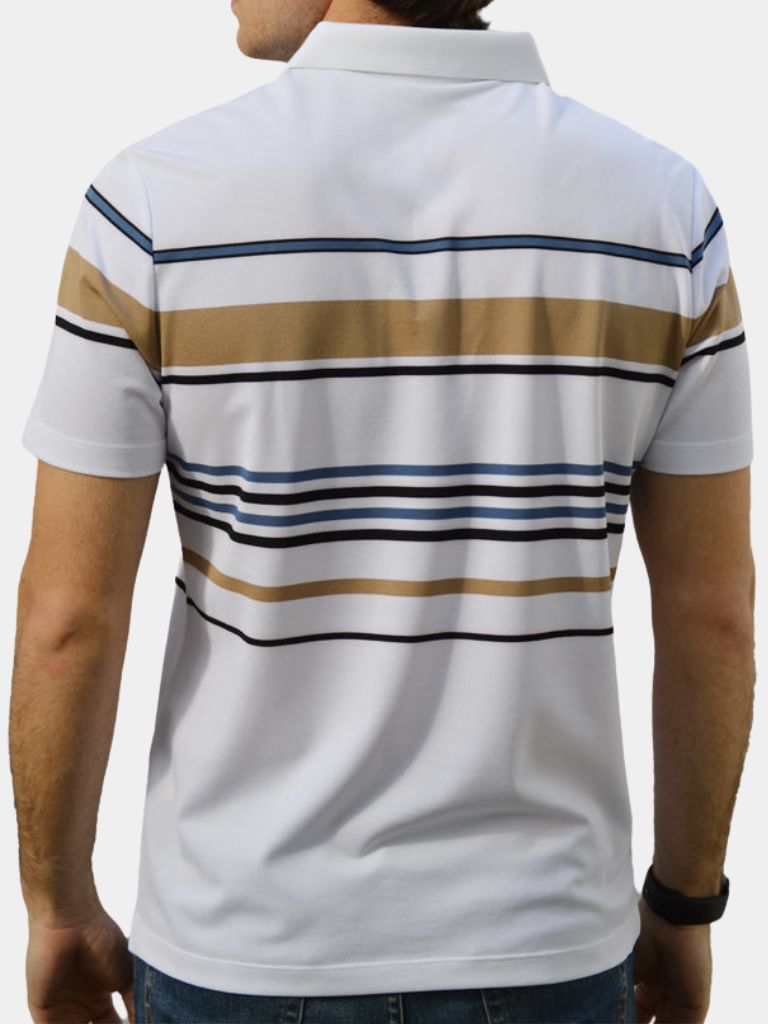 Sunset Stripe Polo – CAAYWORLD CAAYWORLD