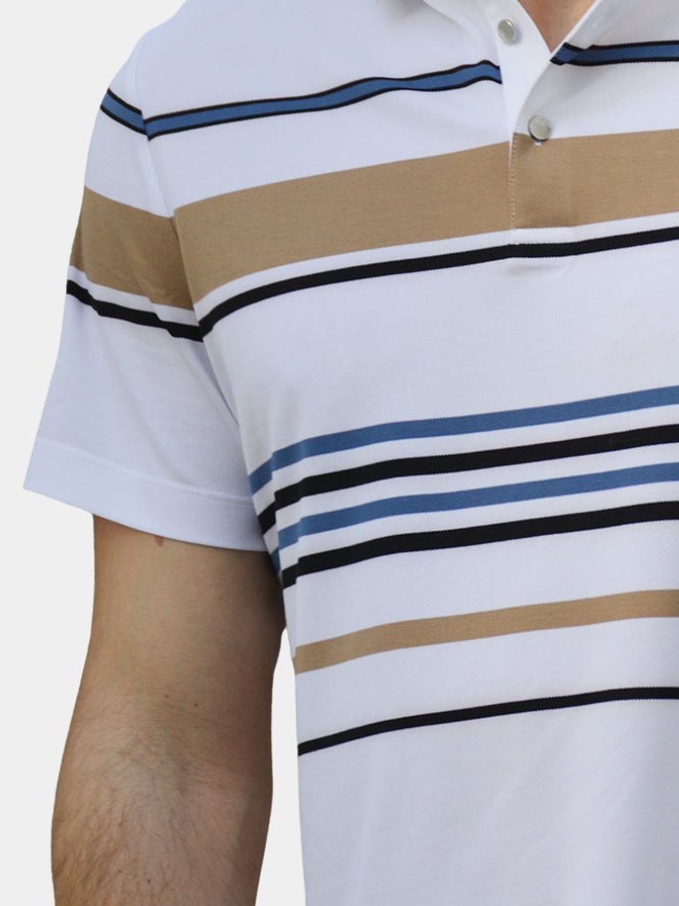 Sunset Stripe Polo – CAAYWORLD CAAYWORLD