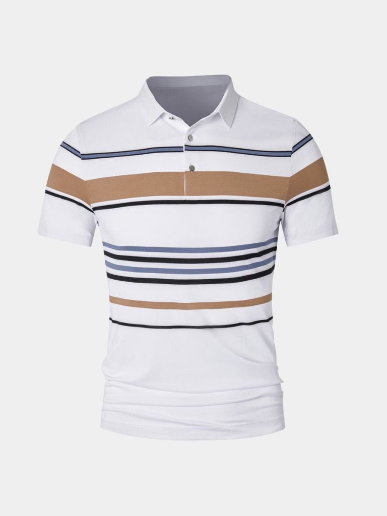 Sunset Stripe Polo – CAAYWORLD CAAYWORLD