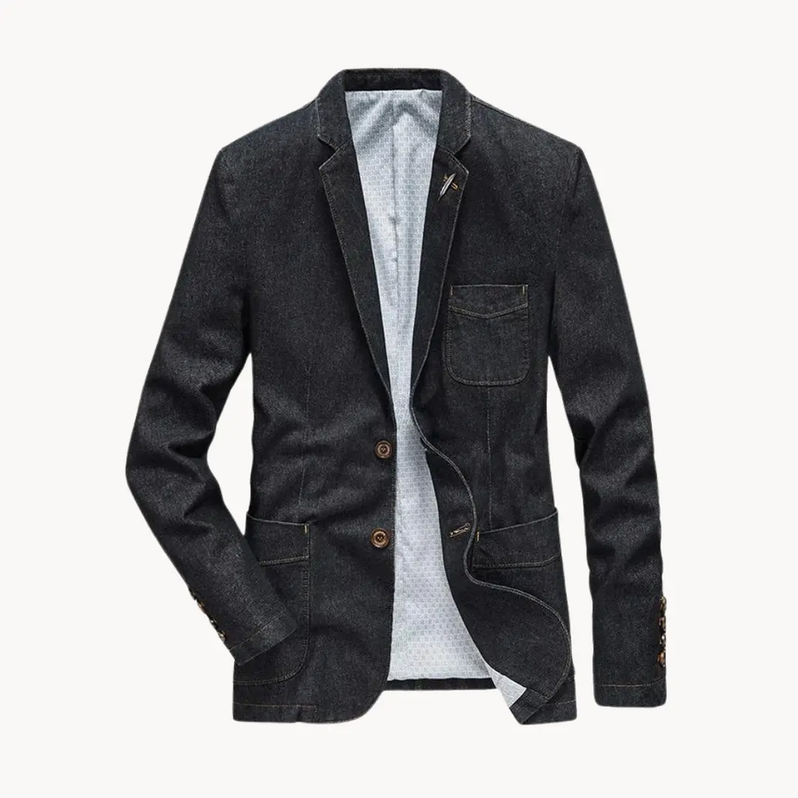 Tailored Denim Lapel - Blazer CAAYWORLD