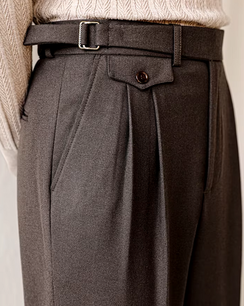 Tailored High-Waist Straight Leg - Trousers CAAYWORLD MEN