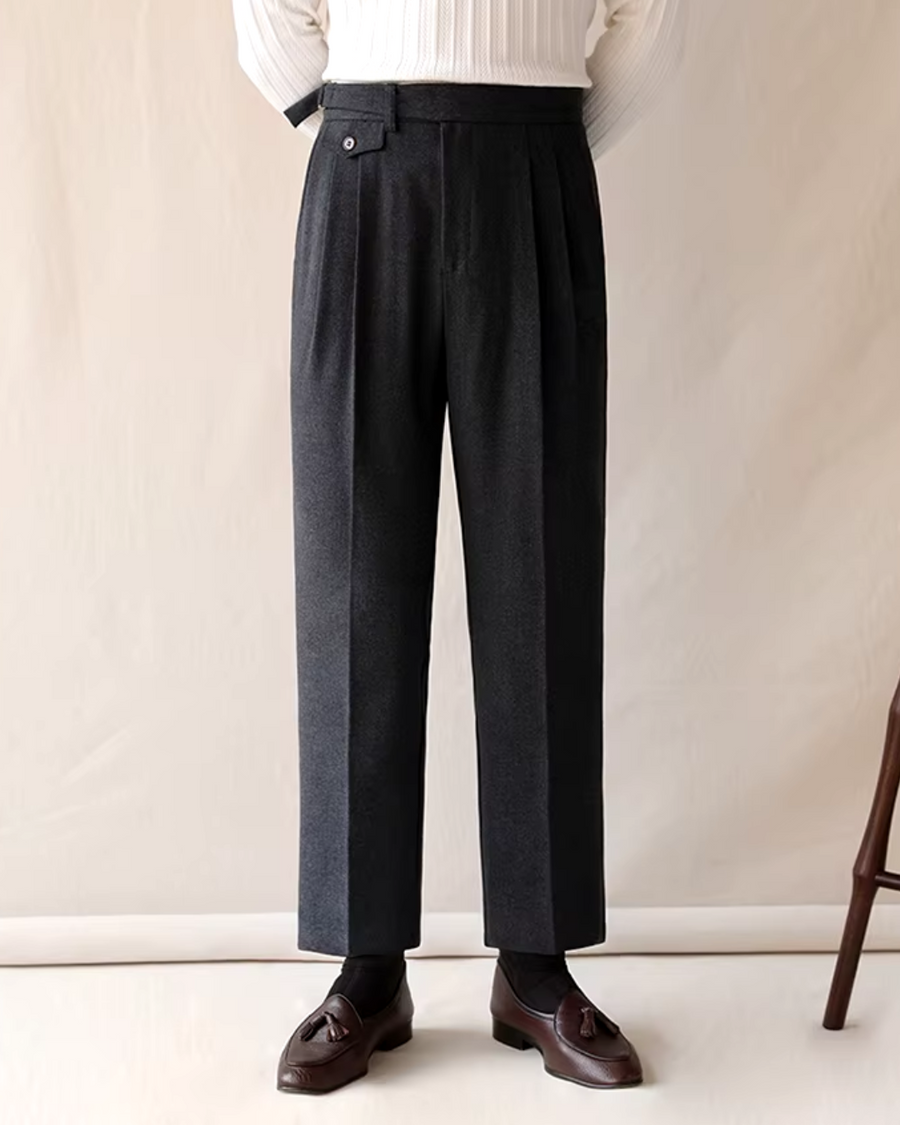 Tailored High-Waist Straight Leg - Trousers CAAYWORLD MEN