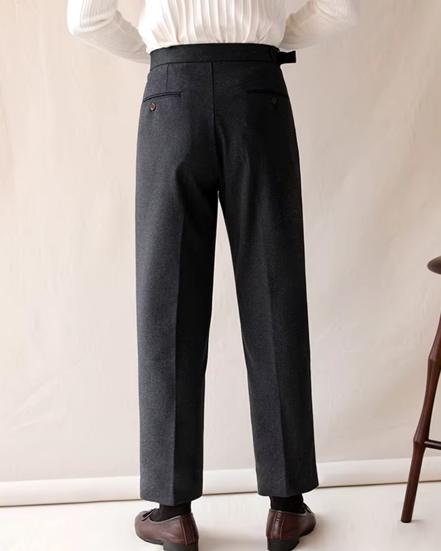 Tailored High-Waist Straight Leg - Trousers CAAYWORLD MEN