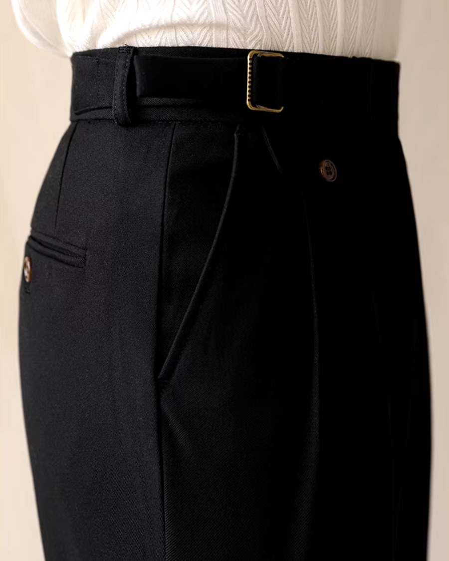 Tailored High-Waist Straight Leg - Trousers CAAYWORLD MEN
