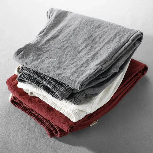 Tailored Linen Straight-Leg - Trousers CAAYWORLD MEN