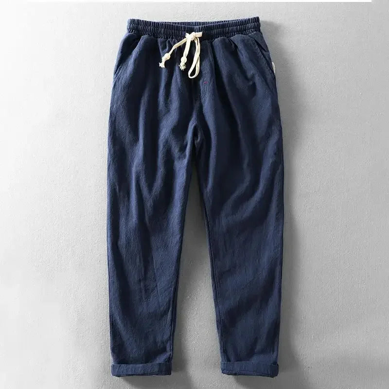 Tailored Linen Straight-Leg - Trousers CAAYWORLD MEN