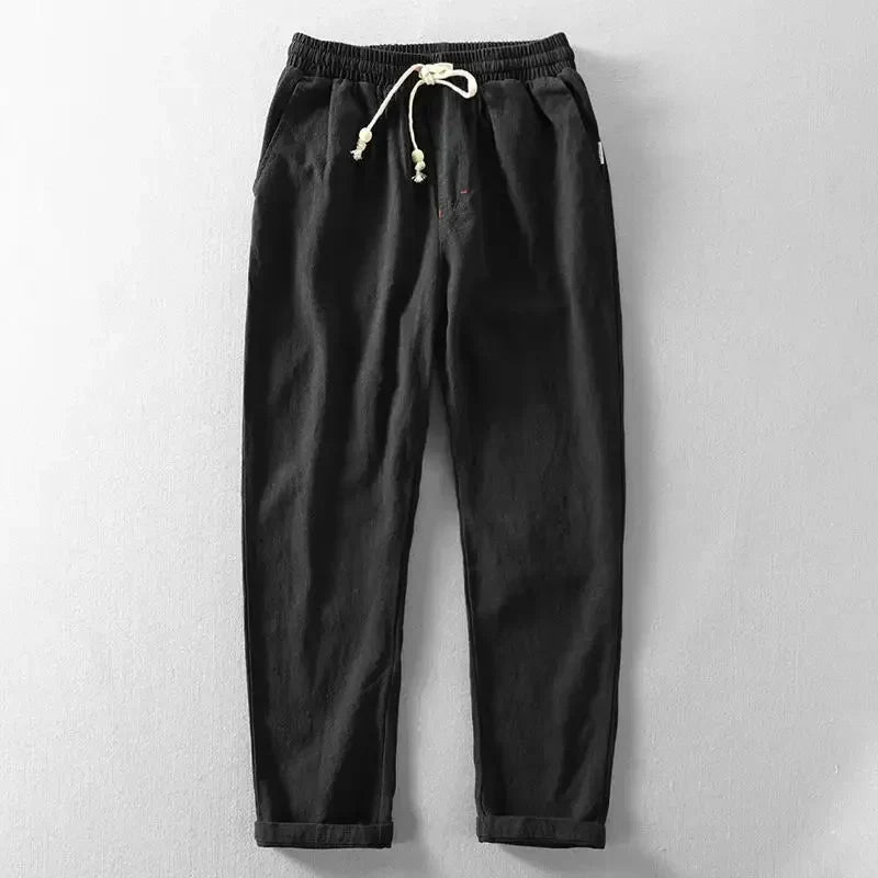 Tailored Linen Straight-Leg - Trousers CAAYWORLD MEN