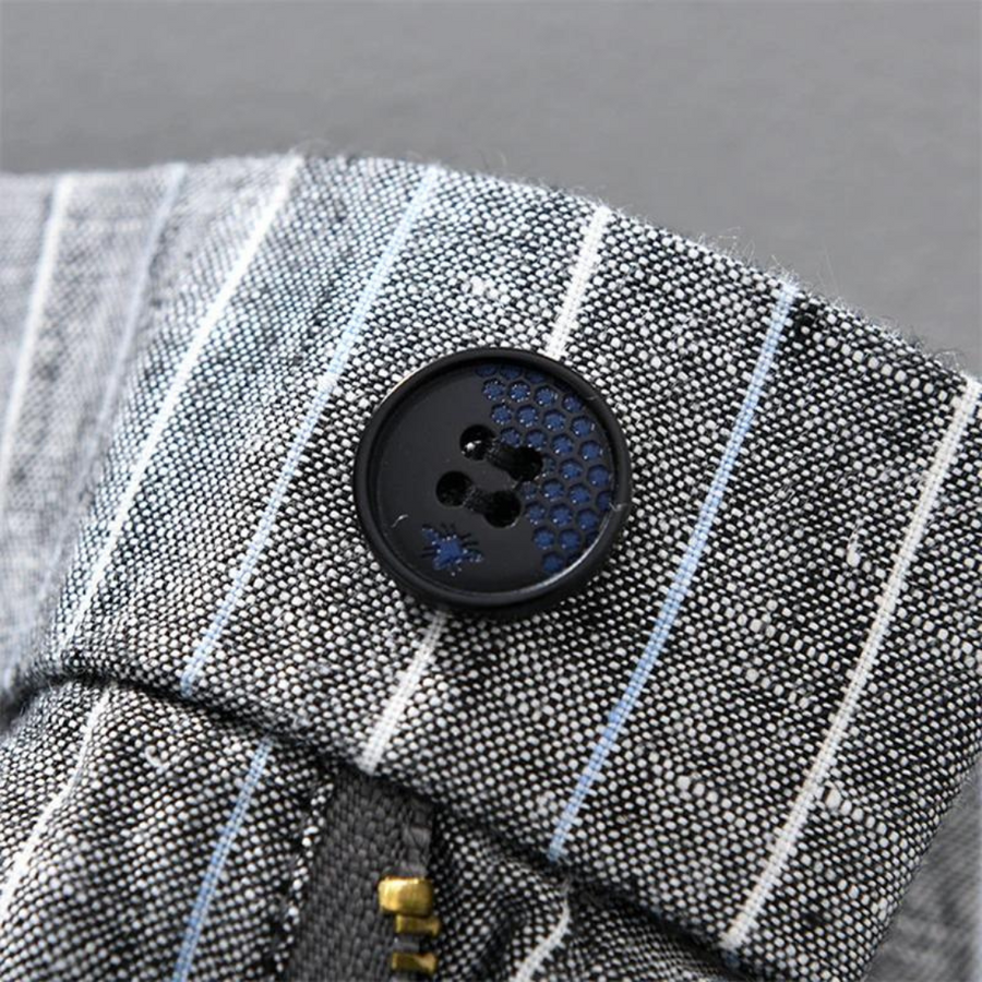 Tailored Striped Linen - Trousers CAAYWORLD