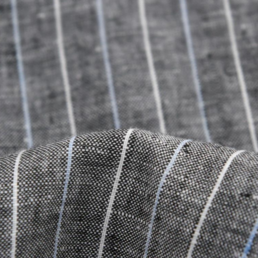 Tailored Striped Linen - Trousers CAAYWORLD