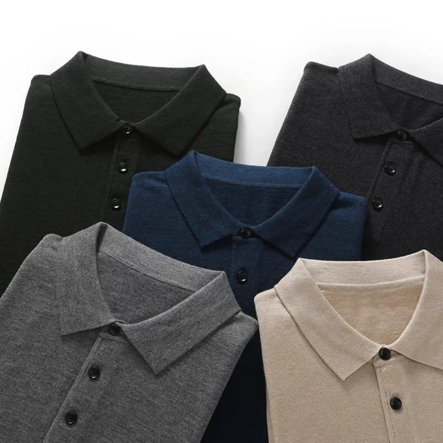 Tailored Wool Button-Down - Shirt CAAYWORLD