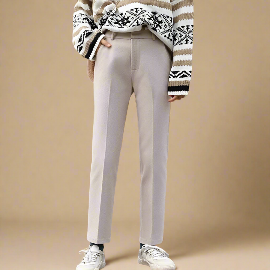 Tailored Wool Straight Leg - Trouser CAAYWORLD
