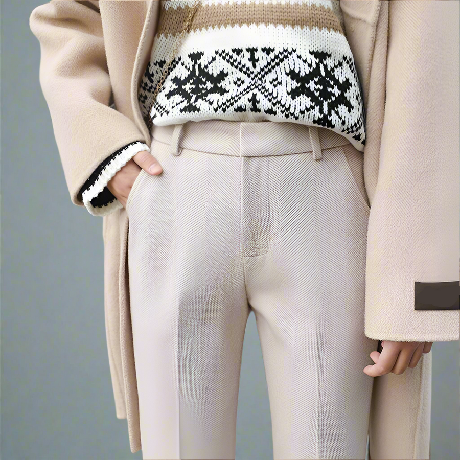 Tailored Wool Straight Leg - Trouser CAAYWORLD