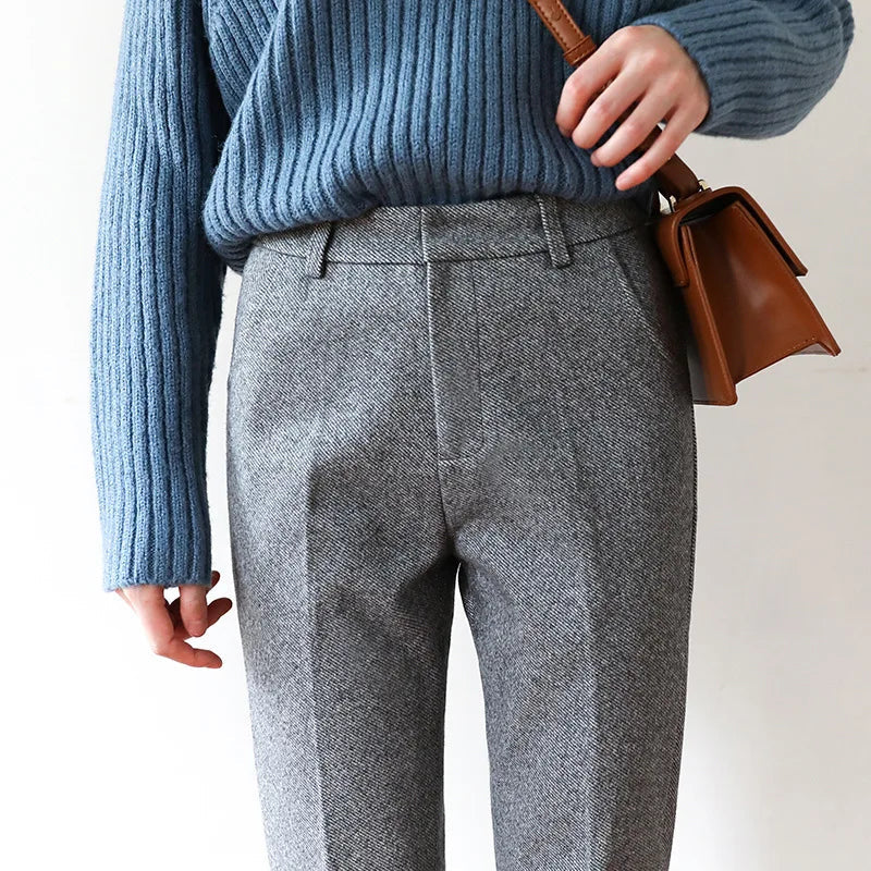 Tailored Wool Straight Leg - Trouser CAAYWORLD