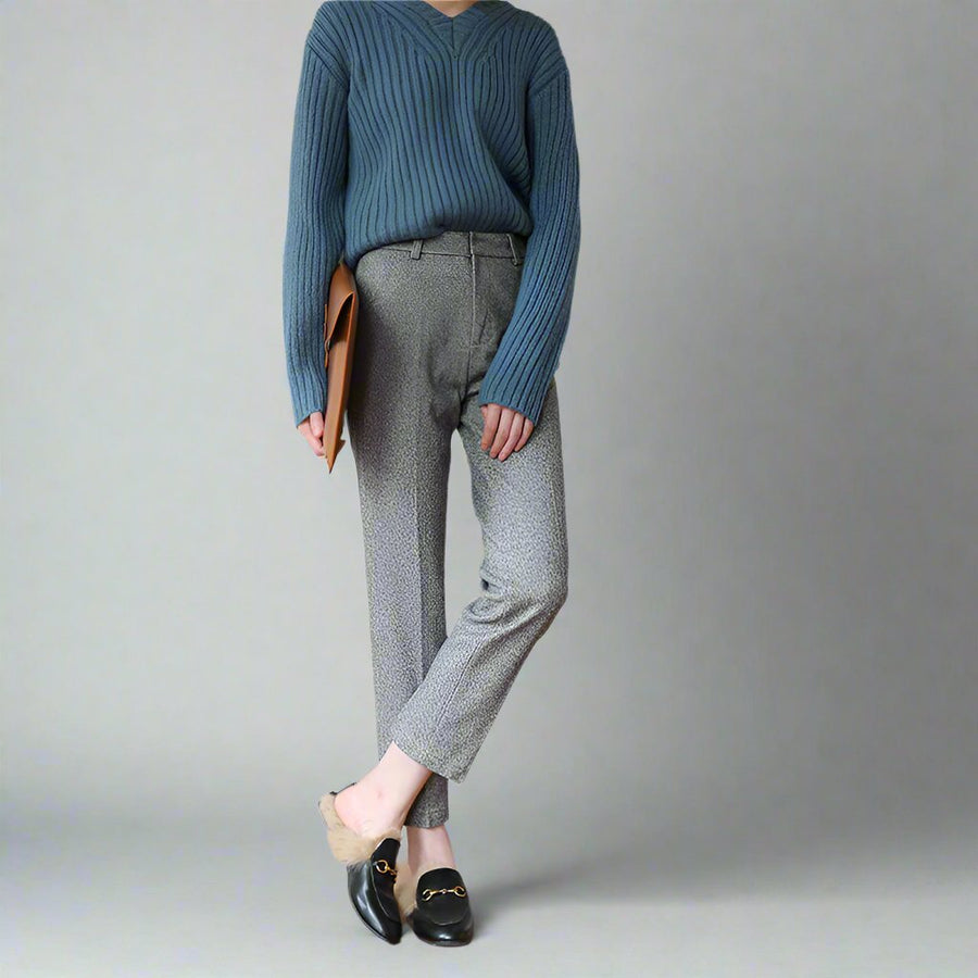 Tailored Wool Straight Leg - Trouser CAAYWORLD