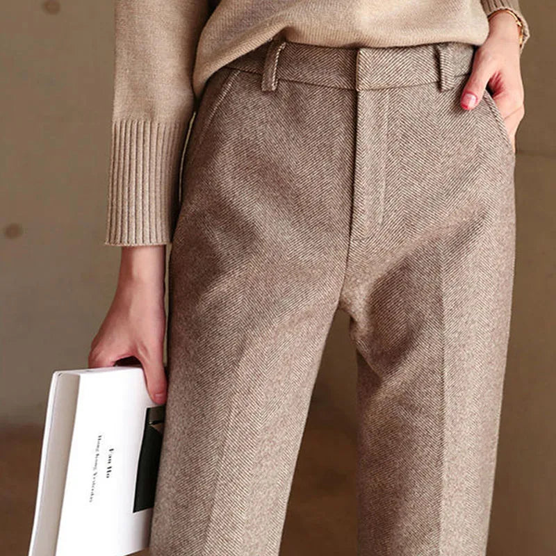 Tailored Wool Straight Leg - Trouser CAAYWORLD