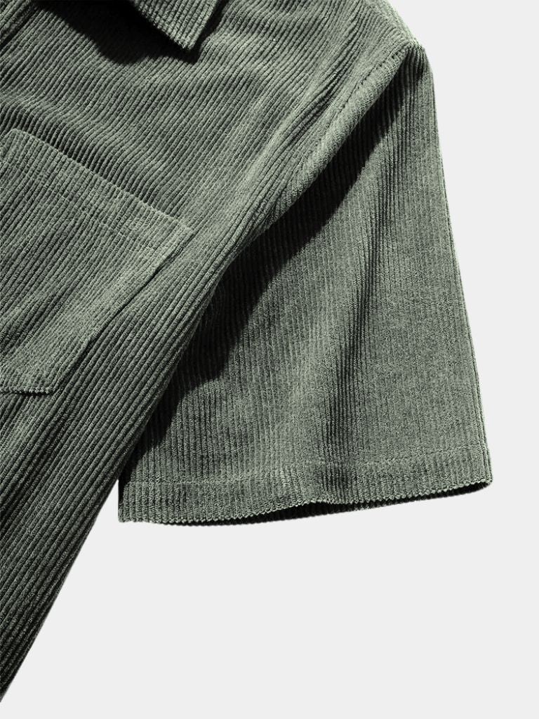 Textured Short Sleeve Shirt - CAAYWORLD CAAYWORLD