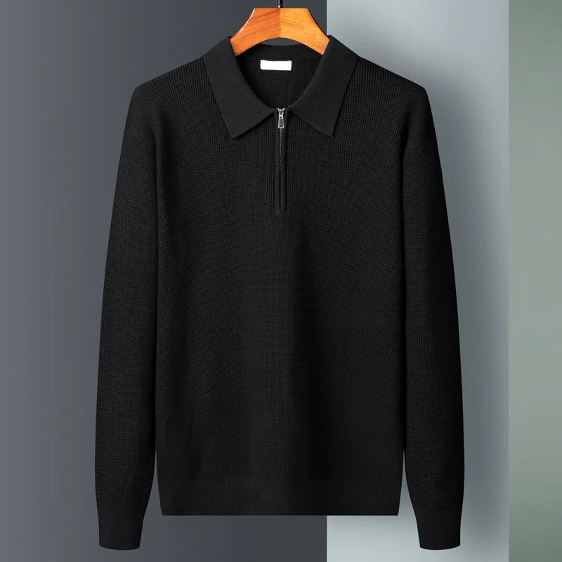 Textured Zip - Polo Shirt CAAYWORLD MEN