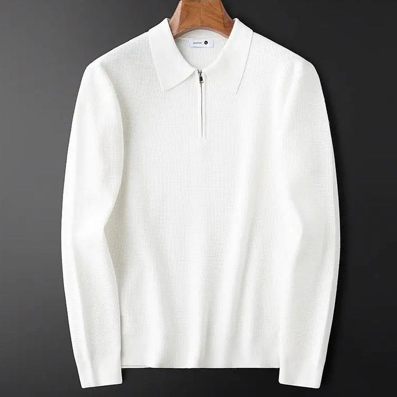 Textured Zip - Polo Shirt CAAYWORLD MEN