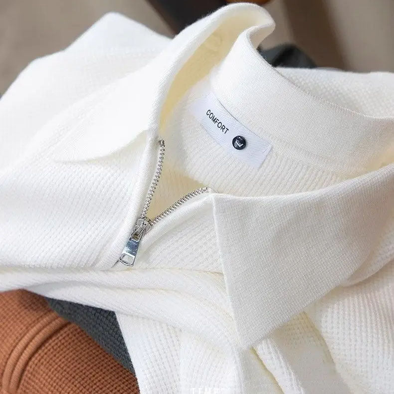 Textured Zip - Polo Shirt CAAYWORLD MEN
